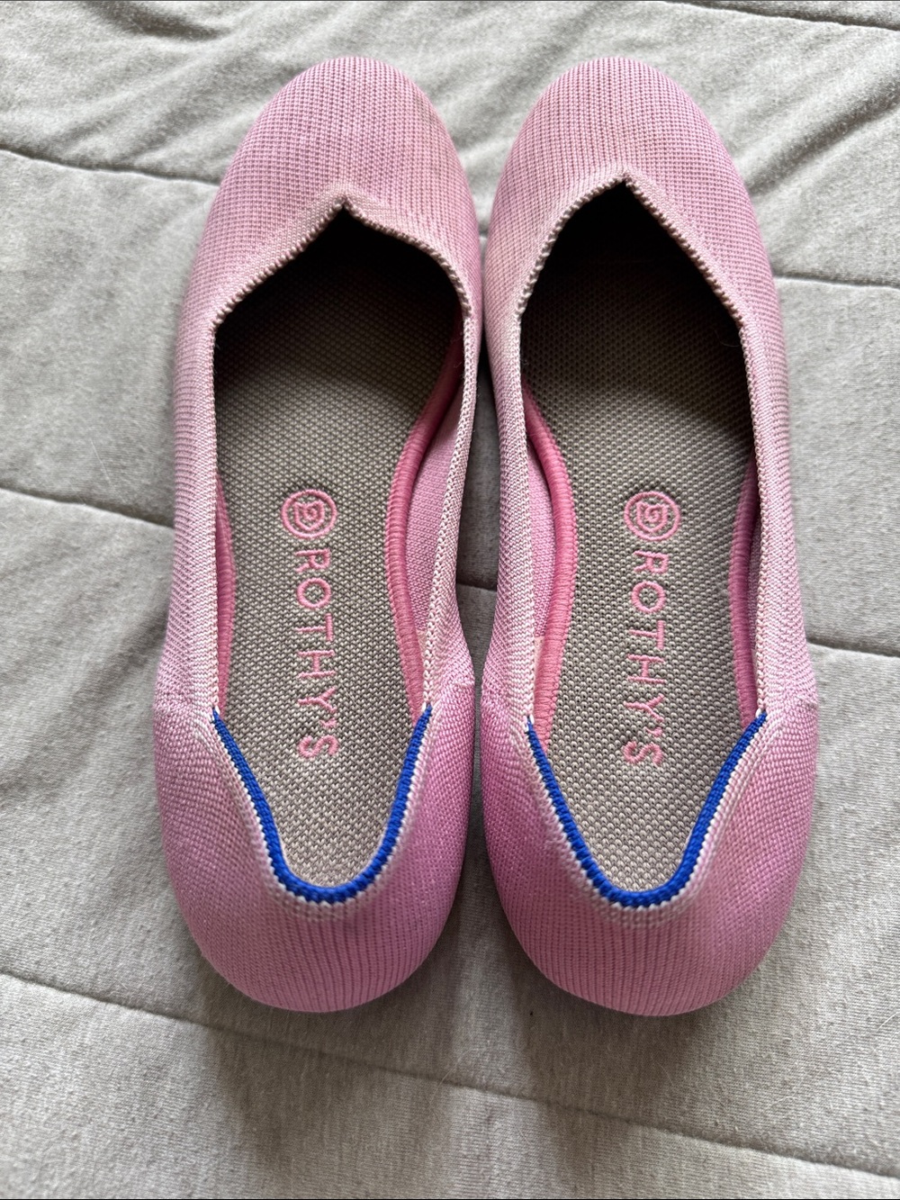 Rothy's Begonia Knit Round Slip-On Flats